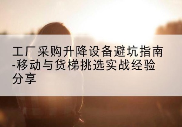 老边移动式升降机怎么选-工厂采购升降设备避坑指南-移动与货梯挑选实战经验分享