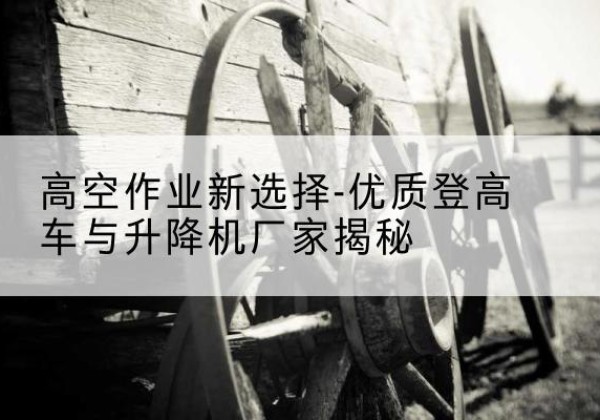 老边登高车厂家-高空作业新选择-优质登高车与升降机厂家揭秘